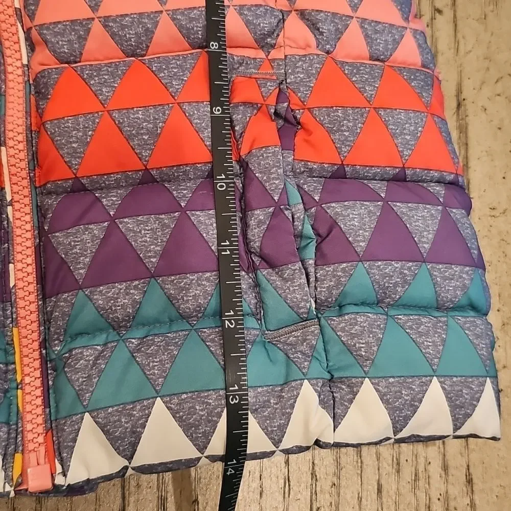 Colorful Geometric Puffer Vest Baby Gap Size 3